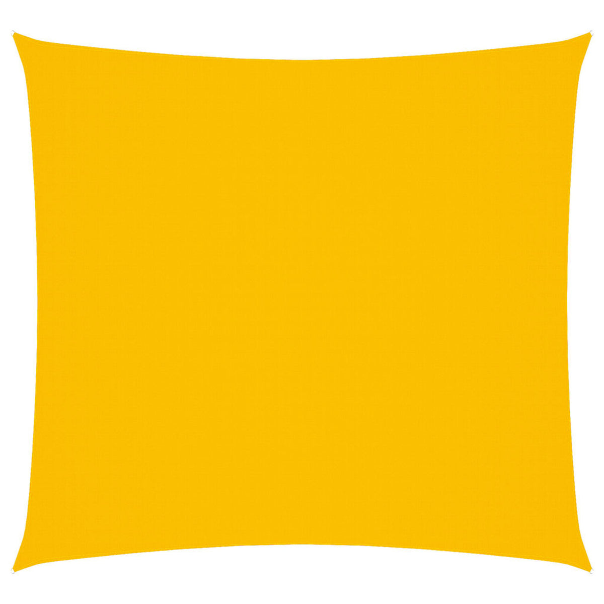 Sunshade Sail Oxford Fabric Yellow Water Resistant UV Resistant 450 x 450 cm