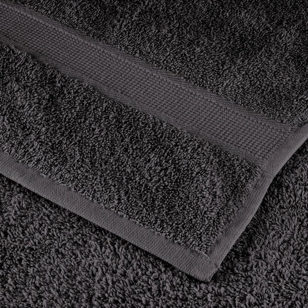 Towel Cotton Anthracite 140 x 70 cm Bathroom Bath Linen Home Towels Variant 2