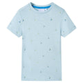 Kids T-Shirt Cotton Light Blue 104 Children's Top Kids Clothing Kids Variant 2