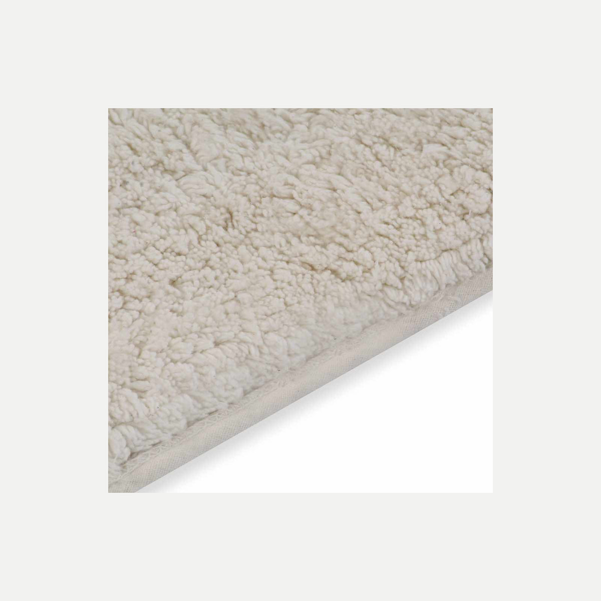 Bathroom Mat Cotton White 93 x 63 cm Floor Mat Home Non Slip Bath Mats & Rugs