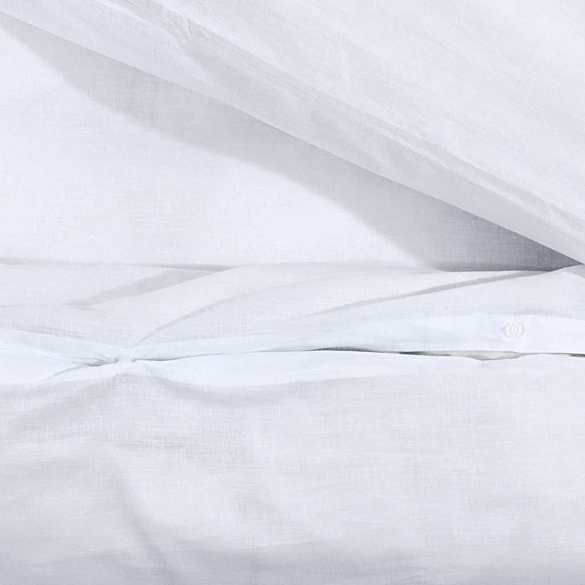Duvet Cover Cotton White 200 x 135 cm Bedding Bed Linen Bedroom Variant 2