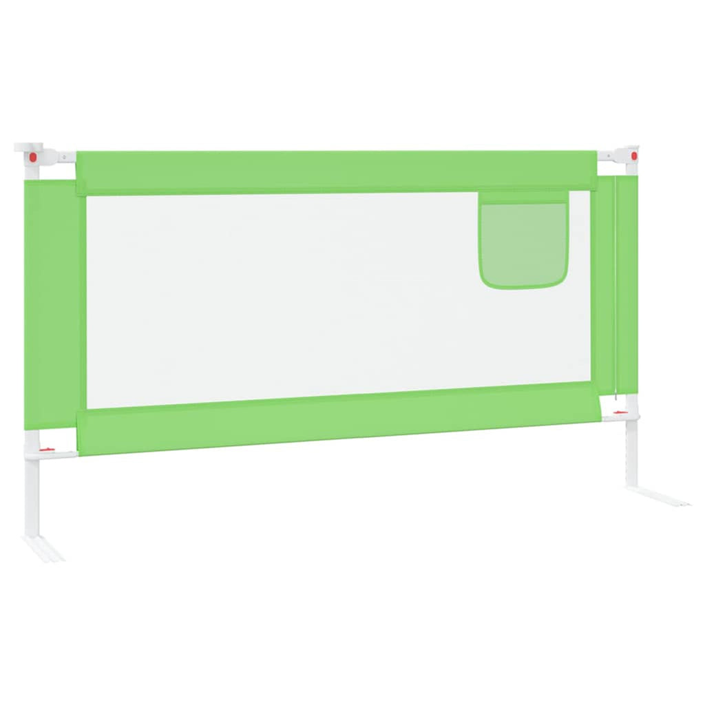 Toddler Safety Bed Rail Fabric (100% Polyester) Green 160 x 25 x 95 cm