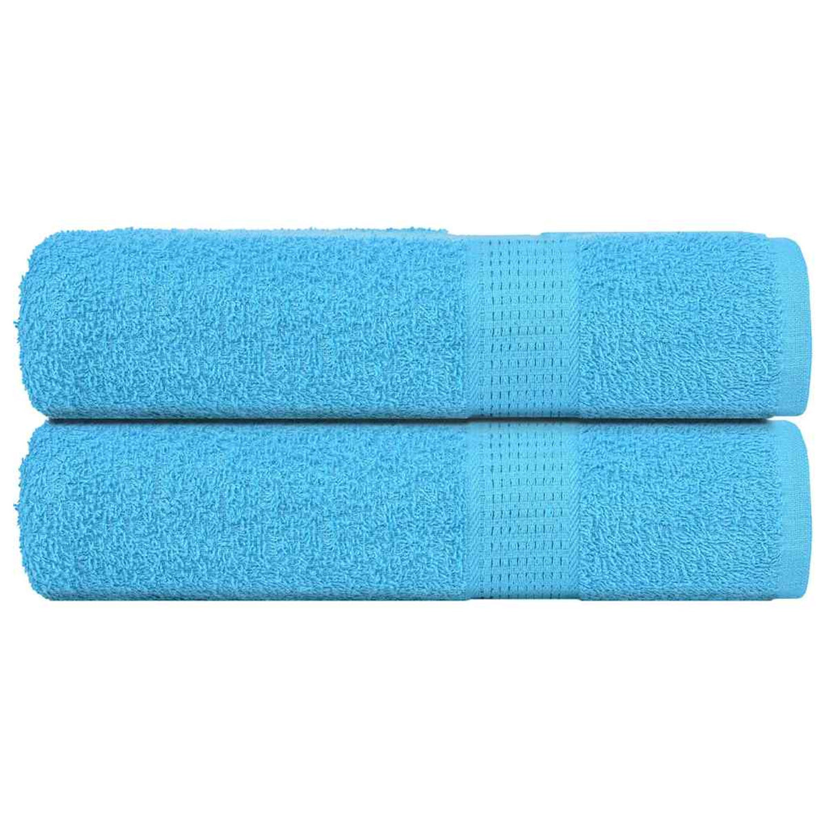 Towel Cotton Turquoise 100 x 50 cm Bathroom Bath Linen Home Towels 2 pcs Hand