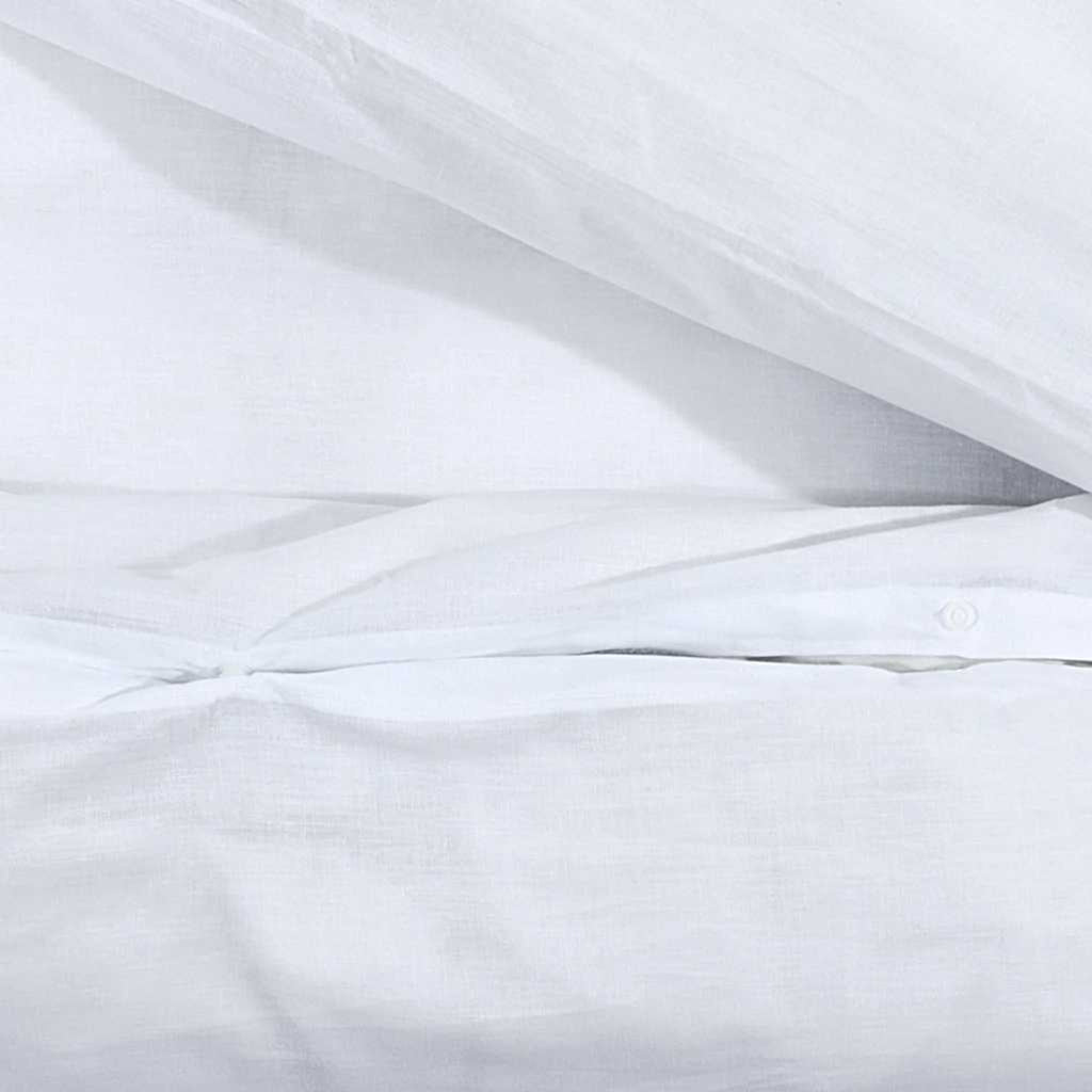 Duvet Cover Cotton White 200 x 200 cm Bedding Bed Linen Bedroom Quilt 200x200cm