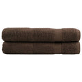 Towel Cotton Brown 200 x 80 cm Bathroom Bath Linen Home Towels 2 pcs Variant 2