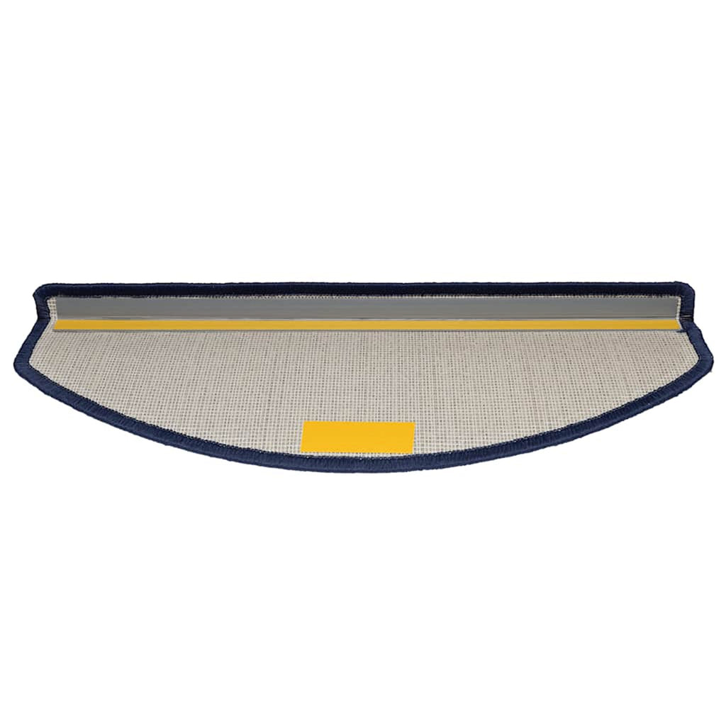 Stair Mats Non-Slip Needle-Punched Fabric -100% Blue Foldable 65 x 24 x 4 cm
