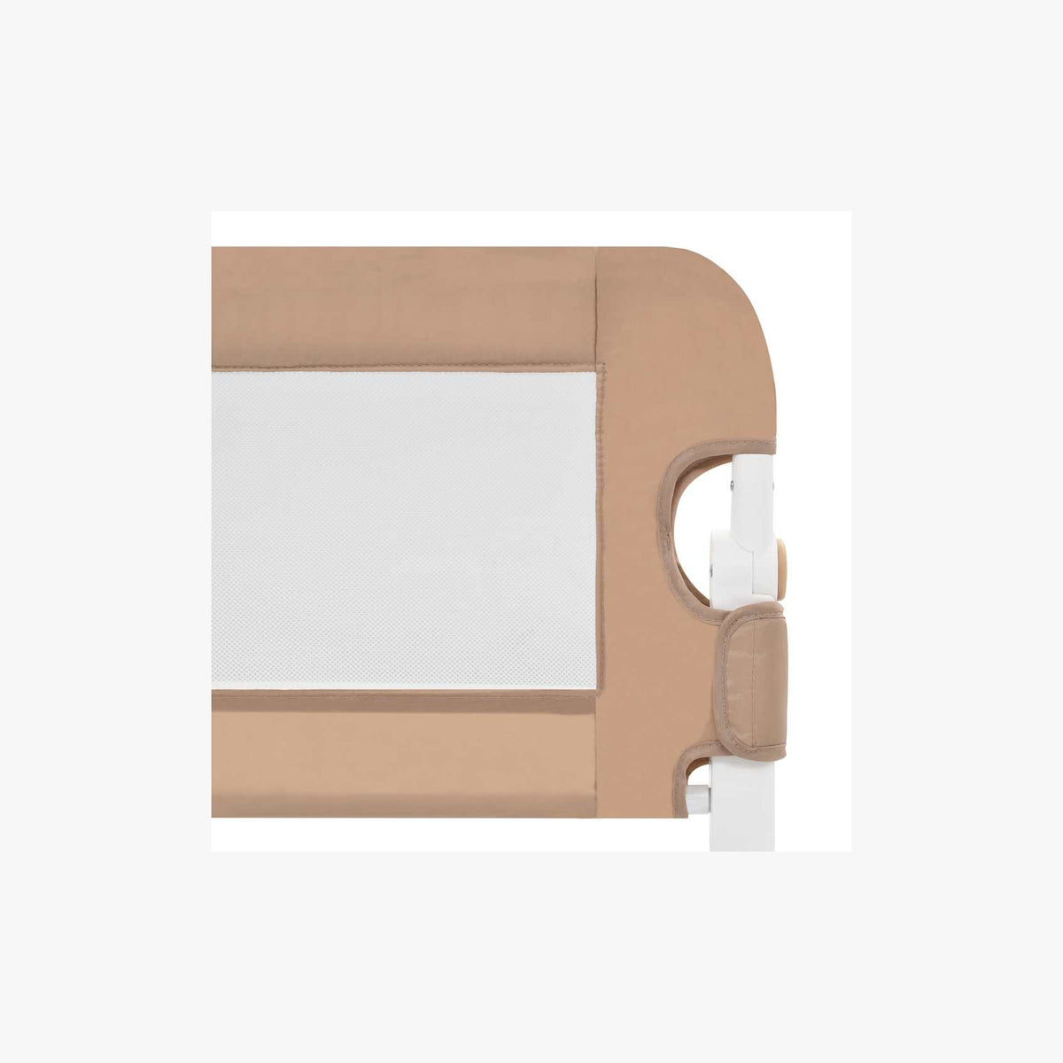 Toddler Safety Bed Rail Polyester Taupe 180 x 40.5 x 42 cm Child Bed Guard