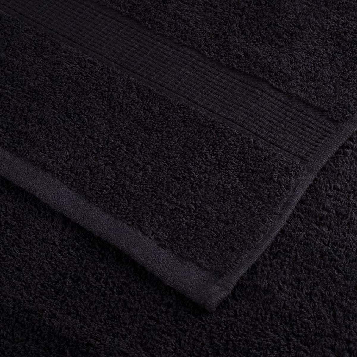 Towel Cotton Black 150 x 100 cm Bathroom Bath Linen Home Towels 10 Variant 2