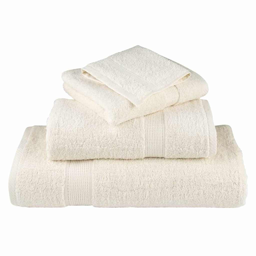 Towel Cotton Cream 15 x 21 cm Bathroom Bath Linen Home Towels 2 pcs Guest