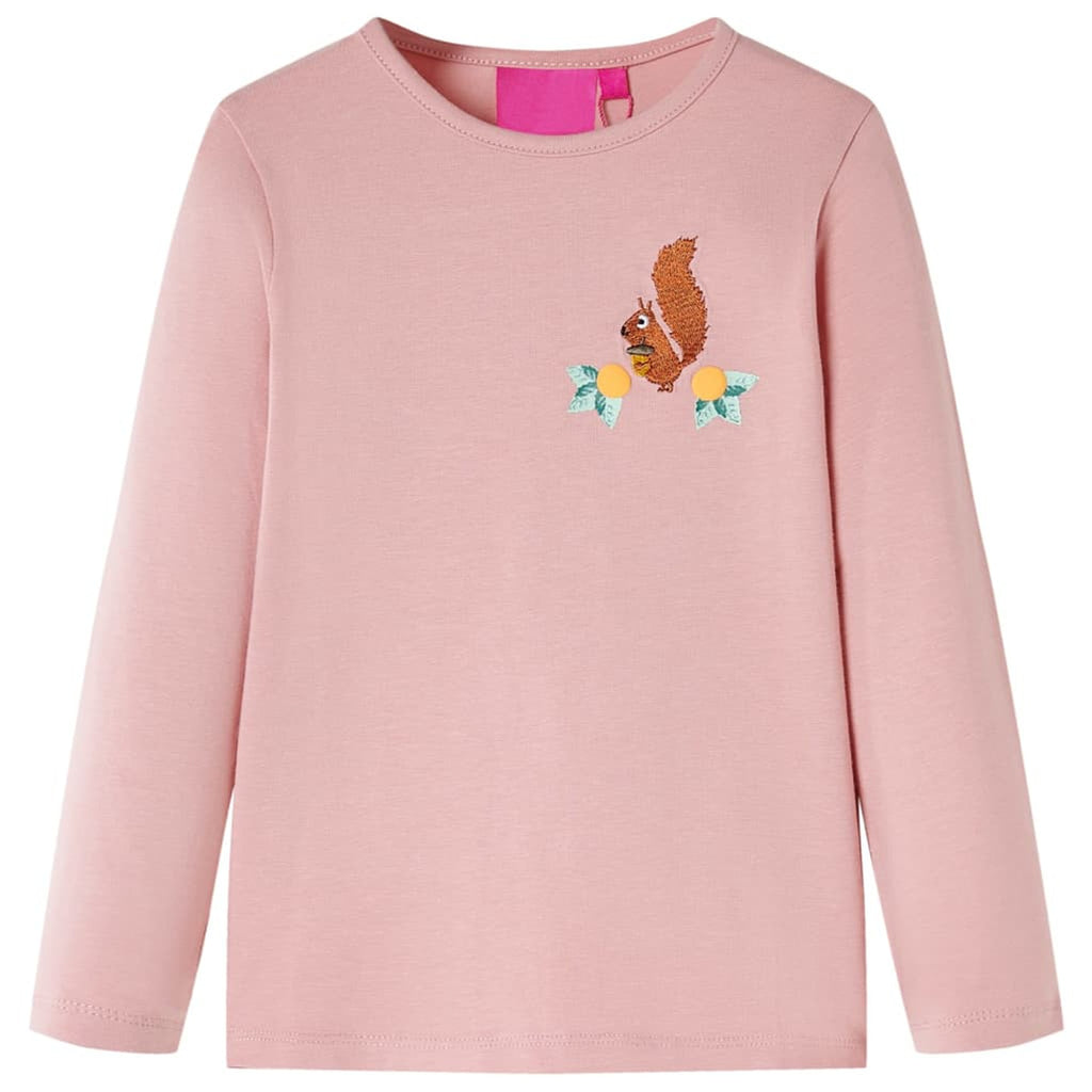 Kids T-Shirt Cotton Light Pink 104 Children's Top Kids Clothing Kids Wear Long