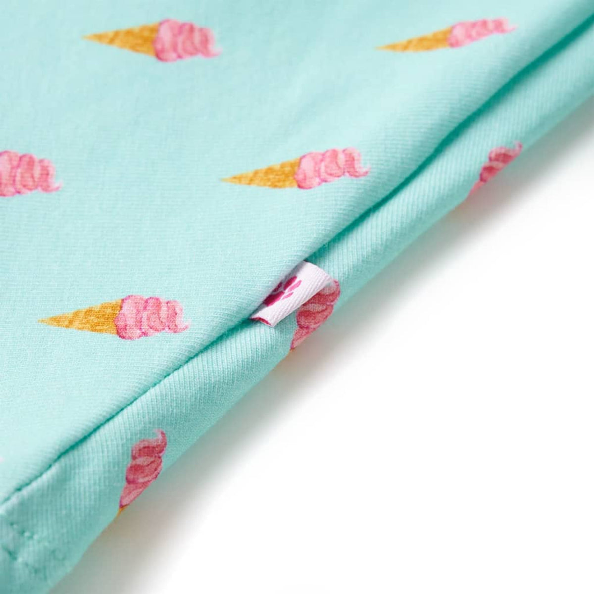 Dress Cotton Light Mint 104 Kids' Dresses Kids' Dresse Kids'Dress Drawstring