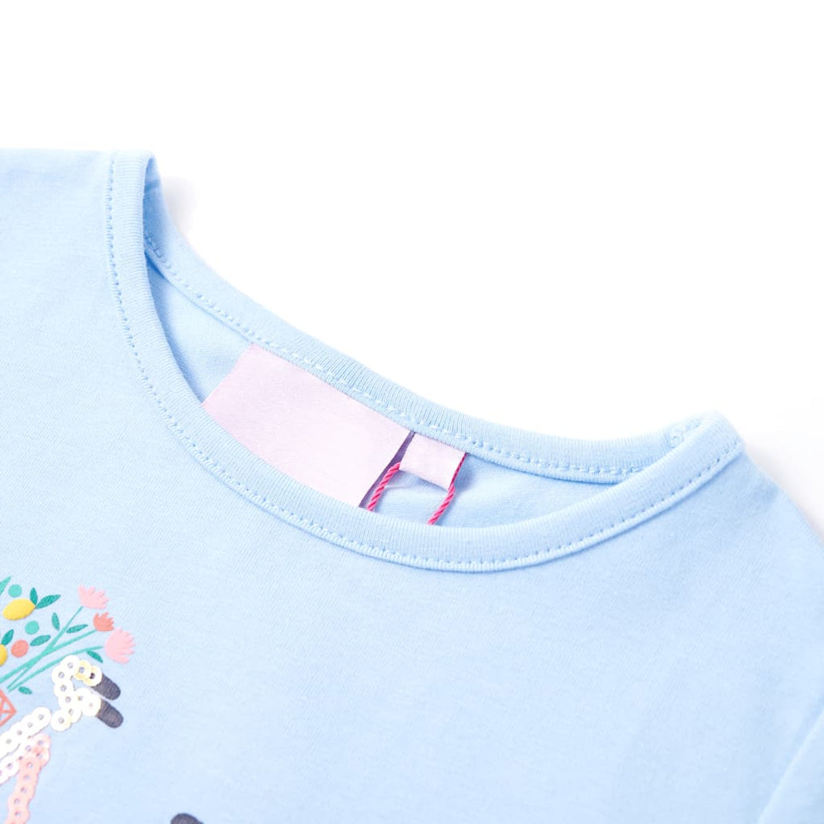 Kids T-Shirt Cotton Light Blue 116 Children's Top Kids Clothing Kids Wear 116