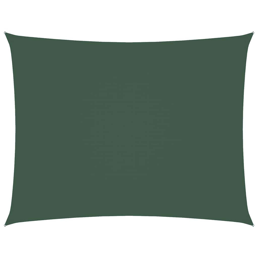 Sunshade Sail Oxford Fabric Dark Green Water Resistant UV Resistant 250 x 400
