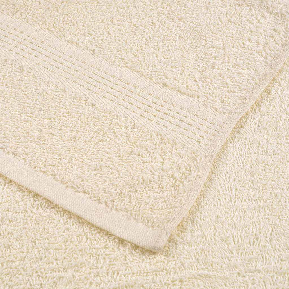 Towel Cotton Cream 200 x 100 cm Bathroom Bath Linen Home Towels 2 pcs FROGN