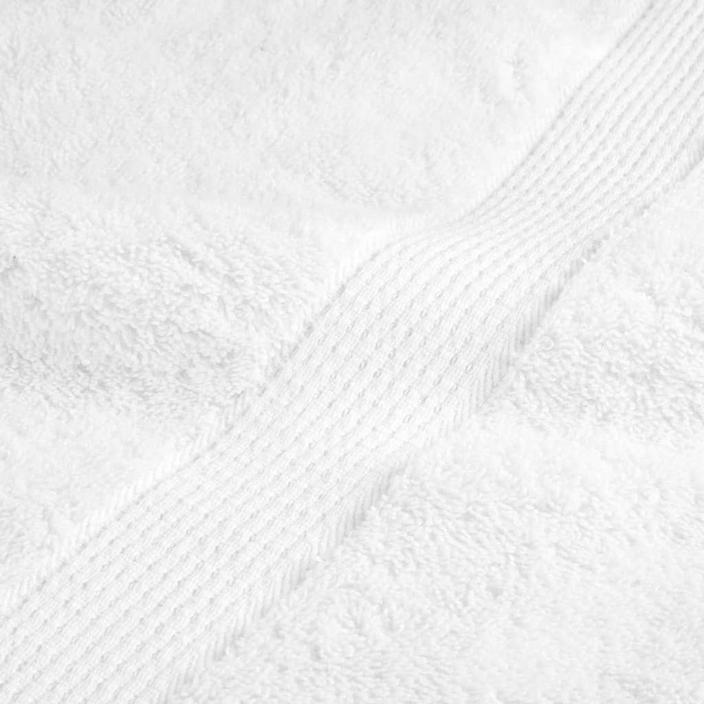 Towel Cotton White 200 x 80 cm Bathroom Bath Linen Home Towels 4 pcs Variant 2