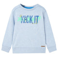 Sweatshirt Cotton Soft Blue Melange 140 Kids Clothing Children's Top Variant 2