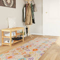 Rug Polyester Multicolour 80 x 0.4 x 300 cm Floor Mat Home Decor Floor