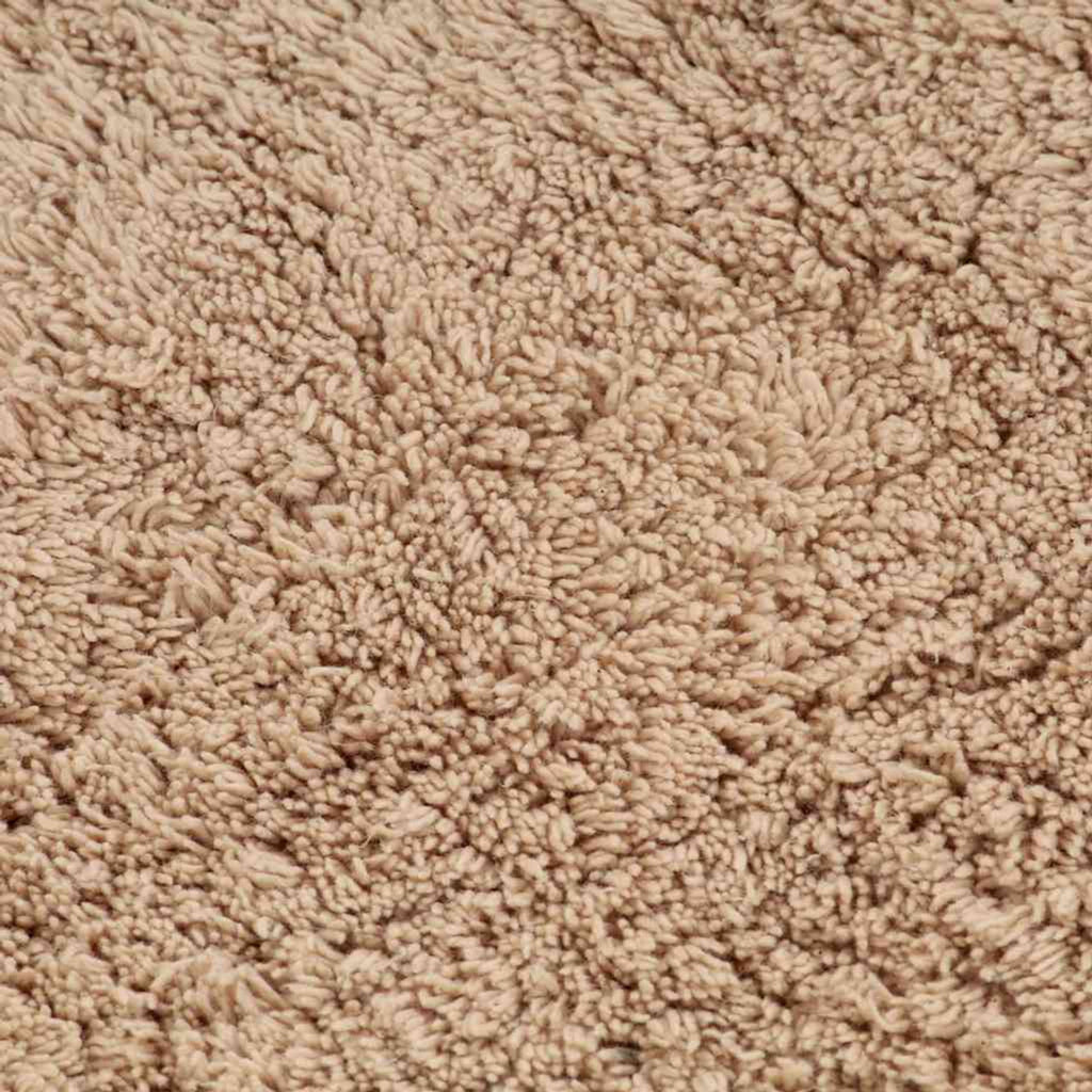 Bathroom Mat Cotton Beige 78 x 50 cm Floor Mat Home Non Slip Bath Mats & Rugs