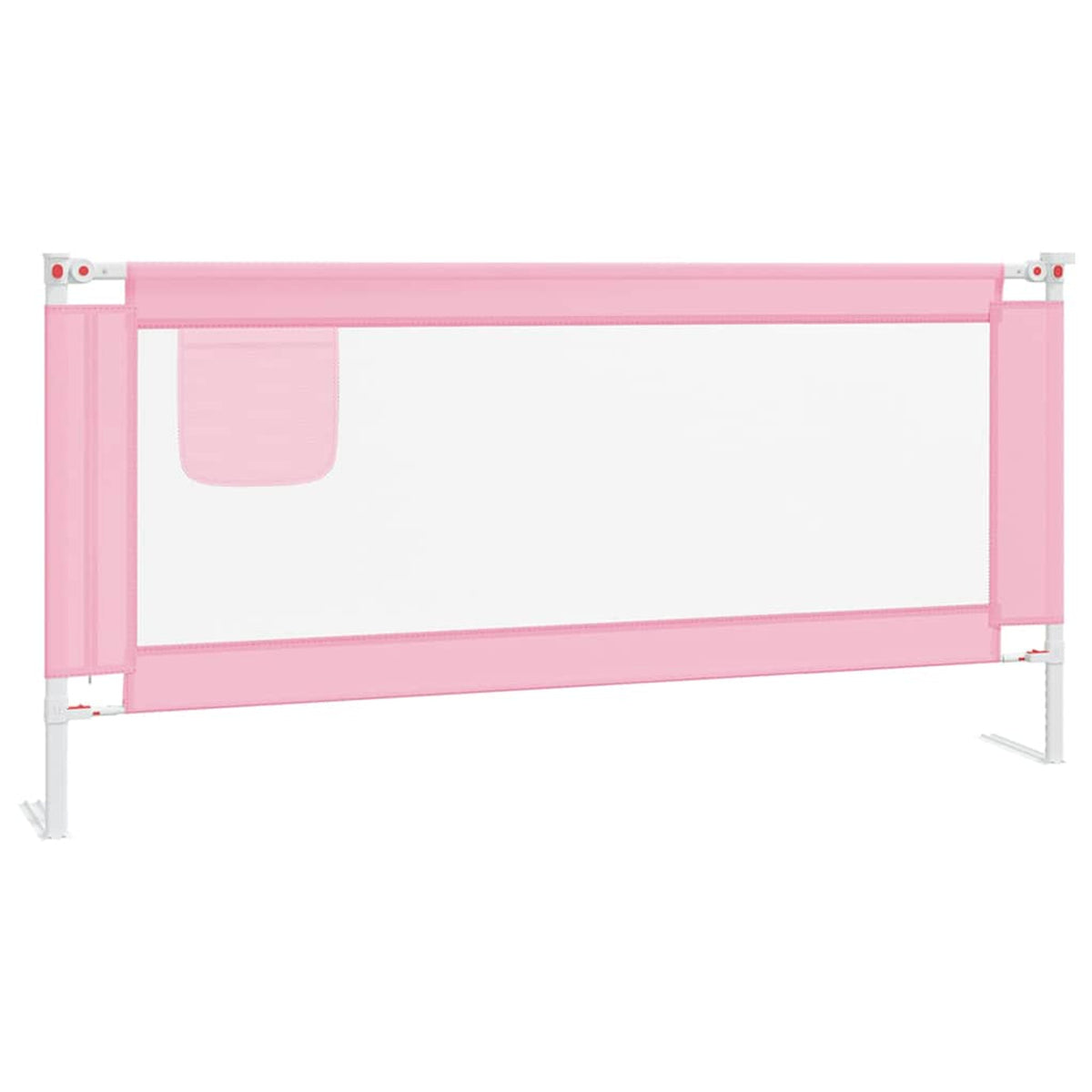 Toddler Safety Bed Rail Fabric (100% Polyester) Pink 190 x 25 x 95 cm Bedguard