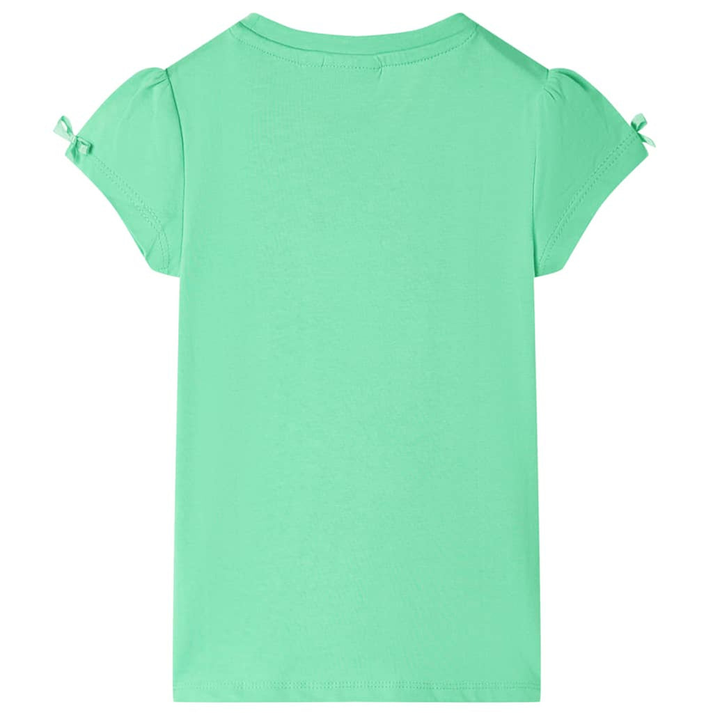 Kids T-Shirt Cotton Light Green 116 Children's Top Kids Clothing Kids Wear 116