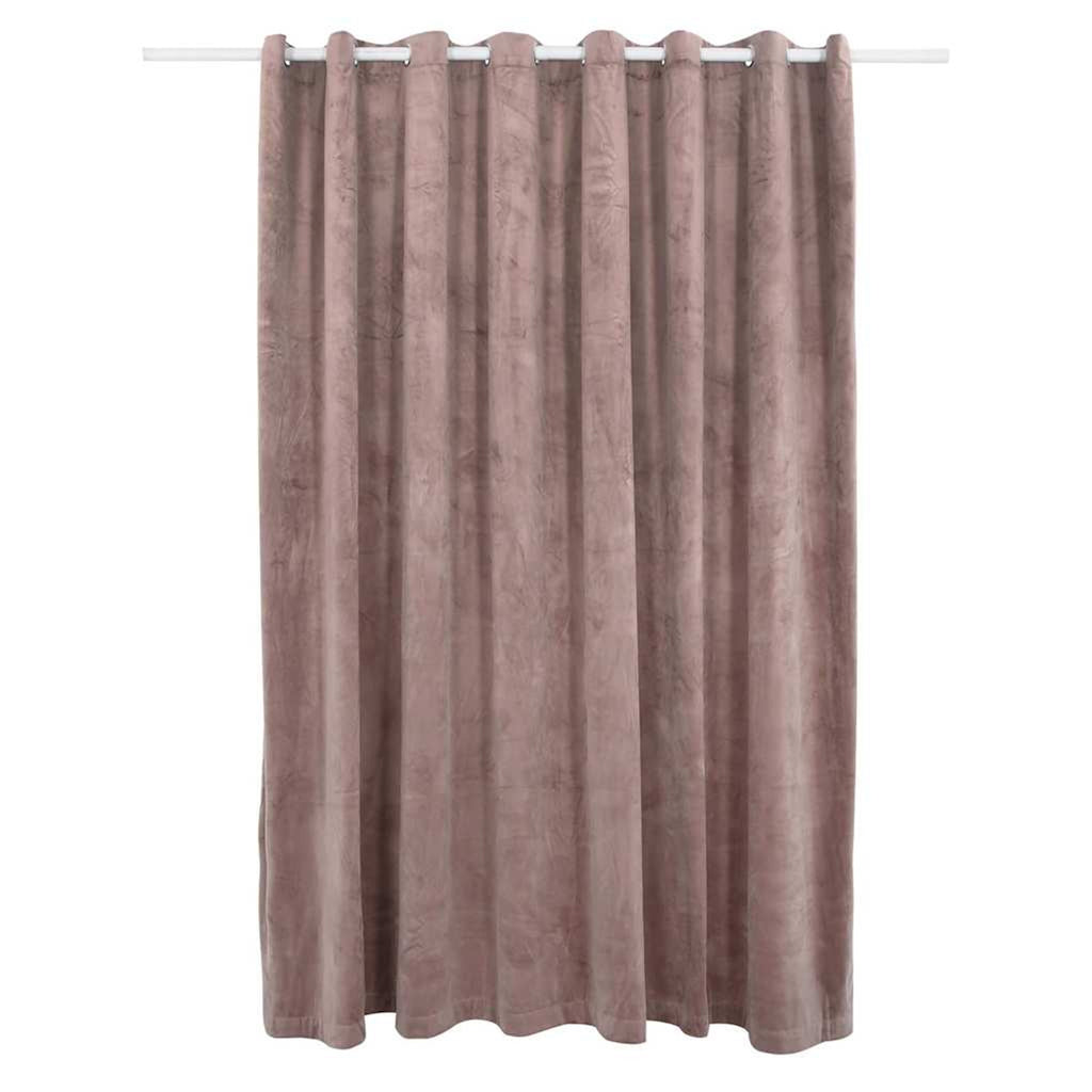 Blackout Curtain Velvet Antique Pink 290 x 245 cm Window Dressing Curtains