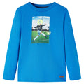 Kids T-Shirt Cotton Cobalt Blue 140 Children's Top Kids Clothing Kids Wear