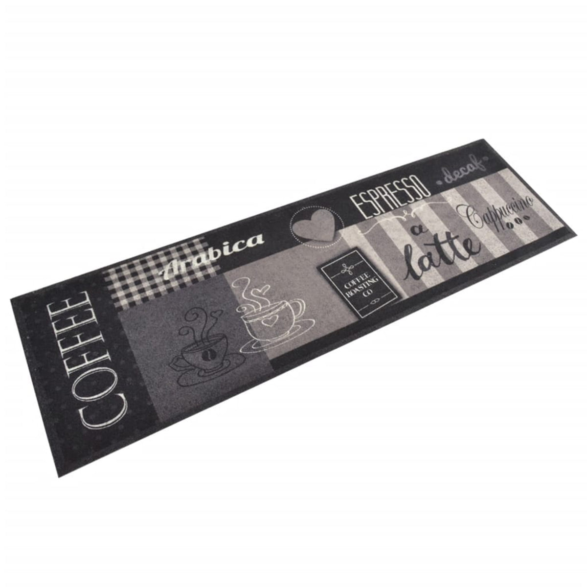 Rug Velvet (100% Polyamide) Black 150 x 45 x 0.5 cm Floor Mat Home Variant 2