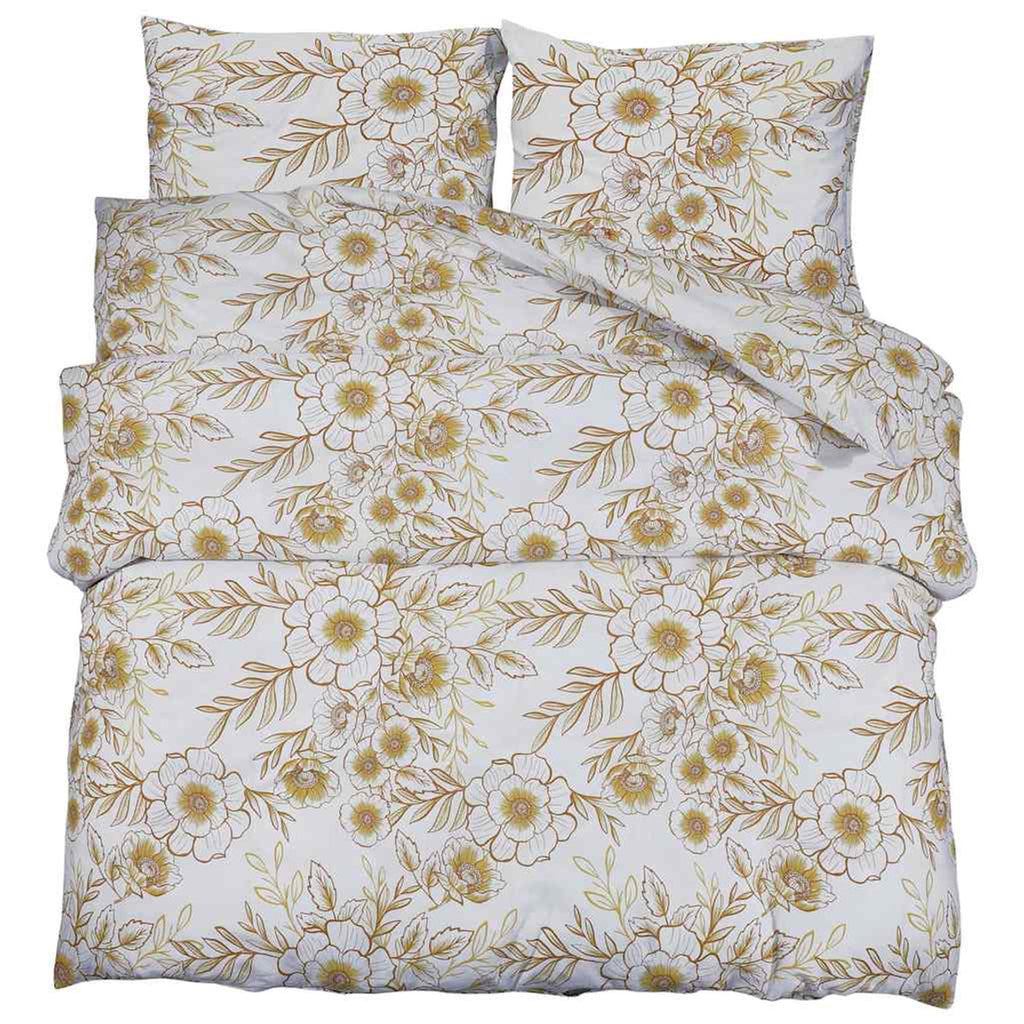 Duvet Cover Cotton White 240 x 220 cm Bedding Bed Linen Bedroom Variant 2
