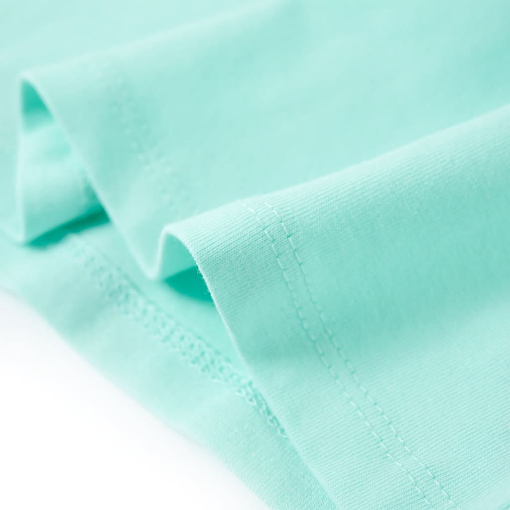 Kids T-Shirt Cotton Light Aqua 128 Children's Top Kids Clothing Kids Variant 2