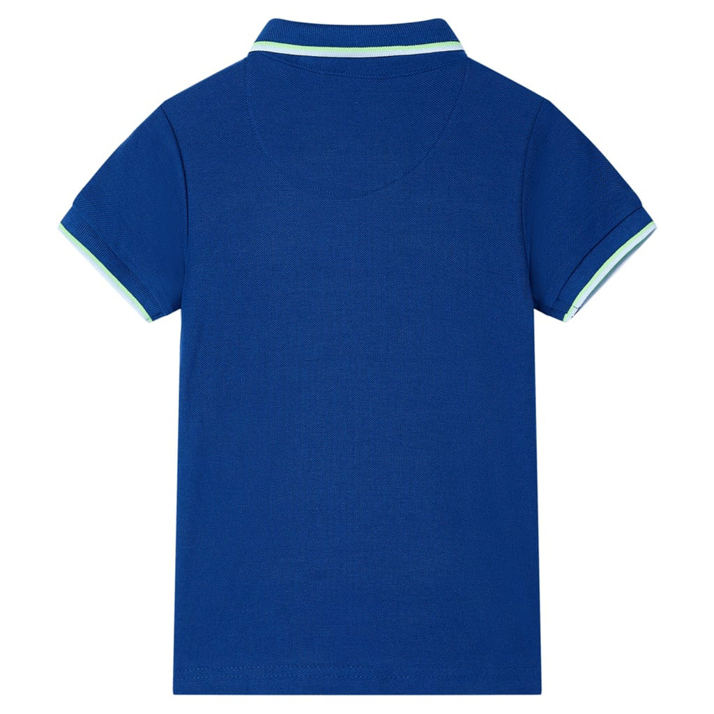 Kids'Polo Shirt Dark Cotton Dark Blue 140 Kids Clothing Children's Variant 3