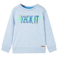 Sweatshirt Cotton Soft Blue Melange 128 Kids Clothing Children's Top Variant 2