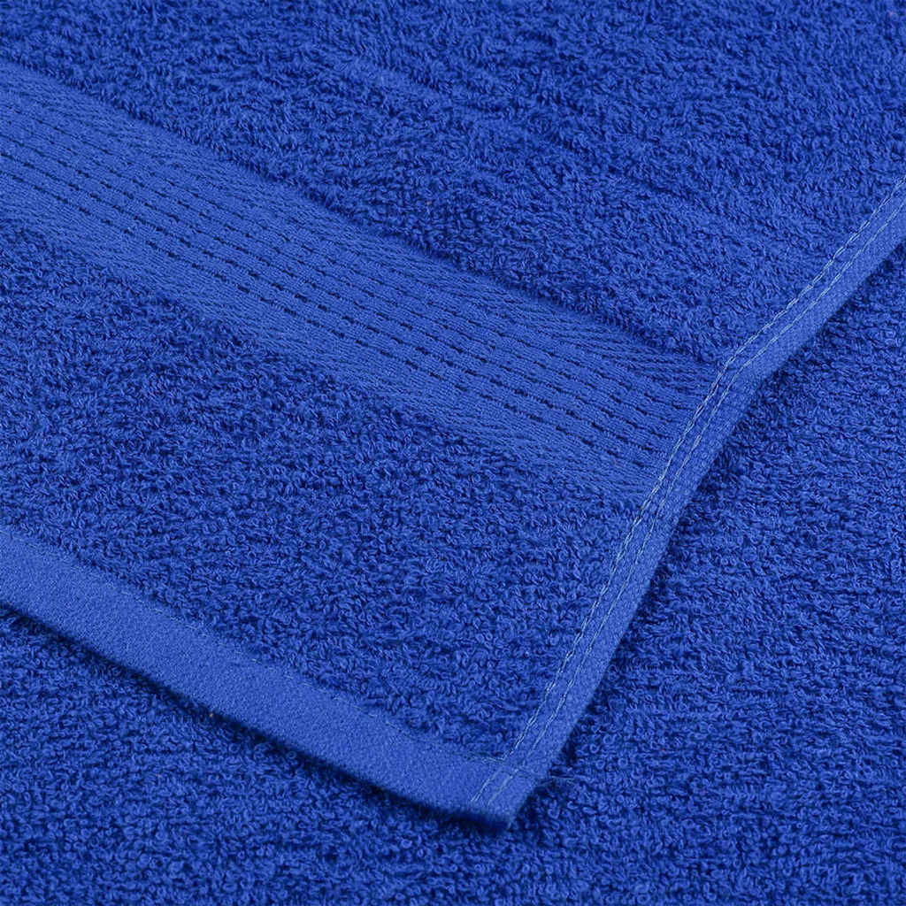 Towel Cotton Blue 140 x 70 cm Bathroom Bath Linen Home Towels 10 pcs Shower