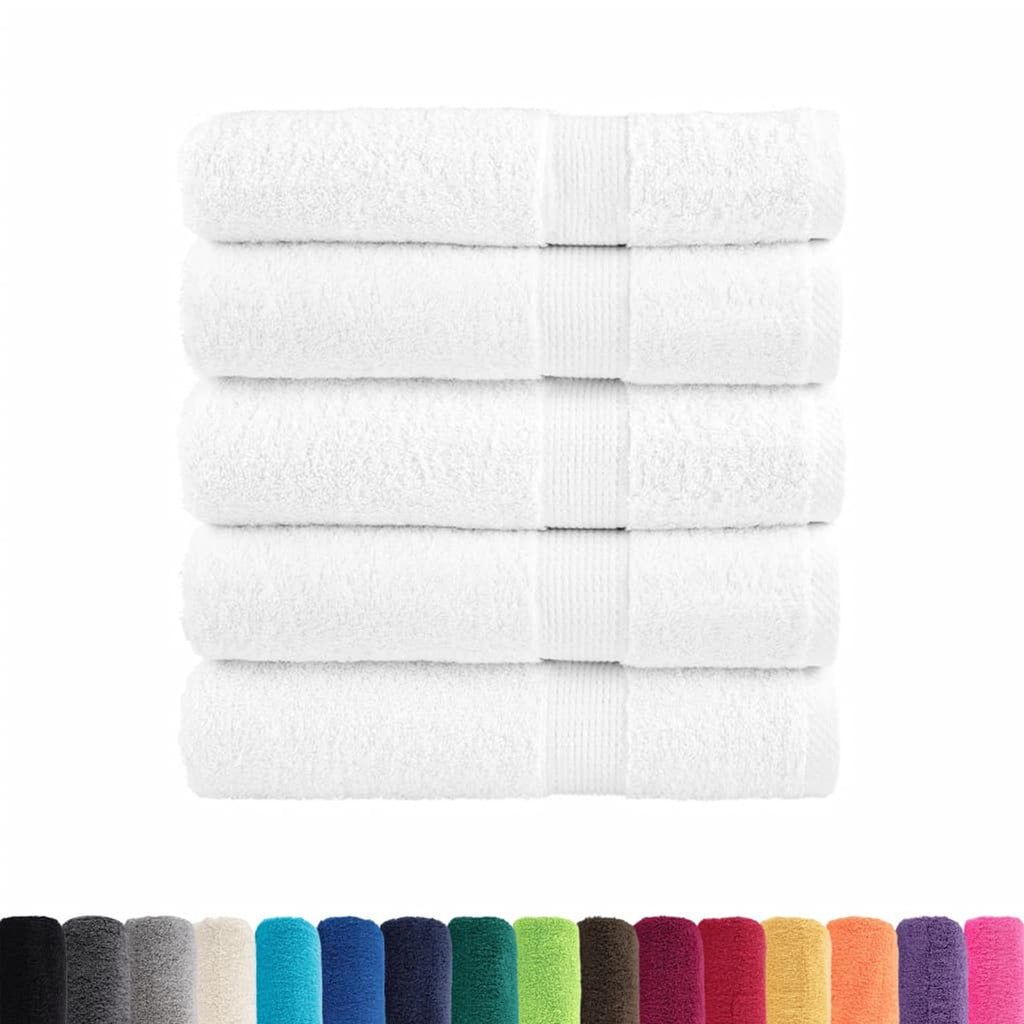 Towel Cotton White 150 x 100 cm Bathroom Bath Linen Home Towels 25 Variant 2