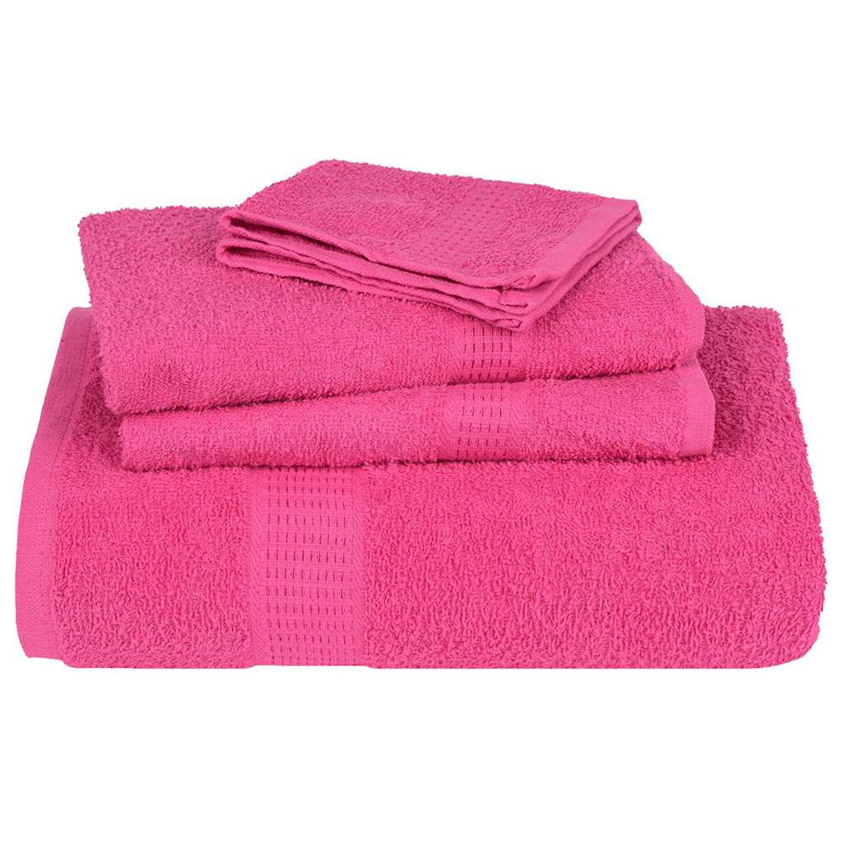 Towel Cotton Pink 140 x 70 cm Bathroom Bath Linen Home Towels 2 pcs Shower