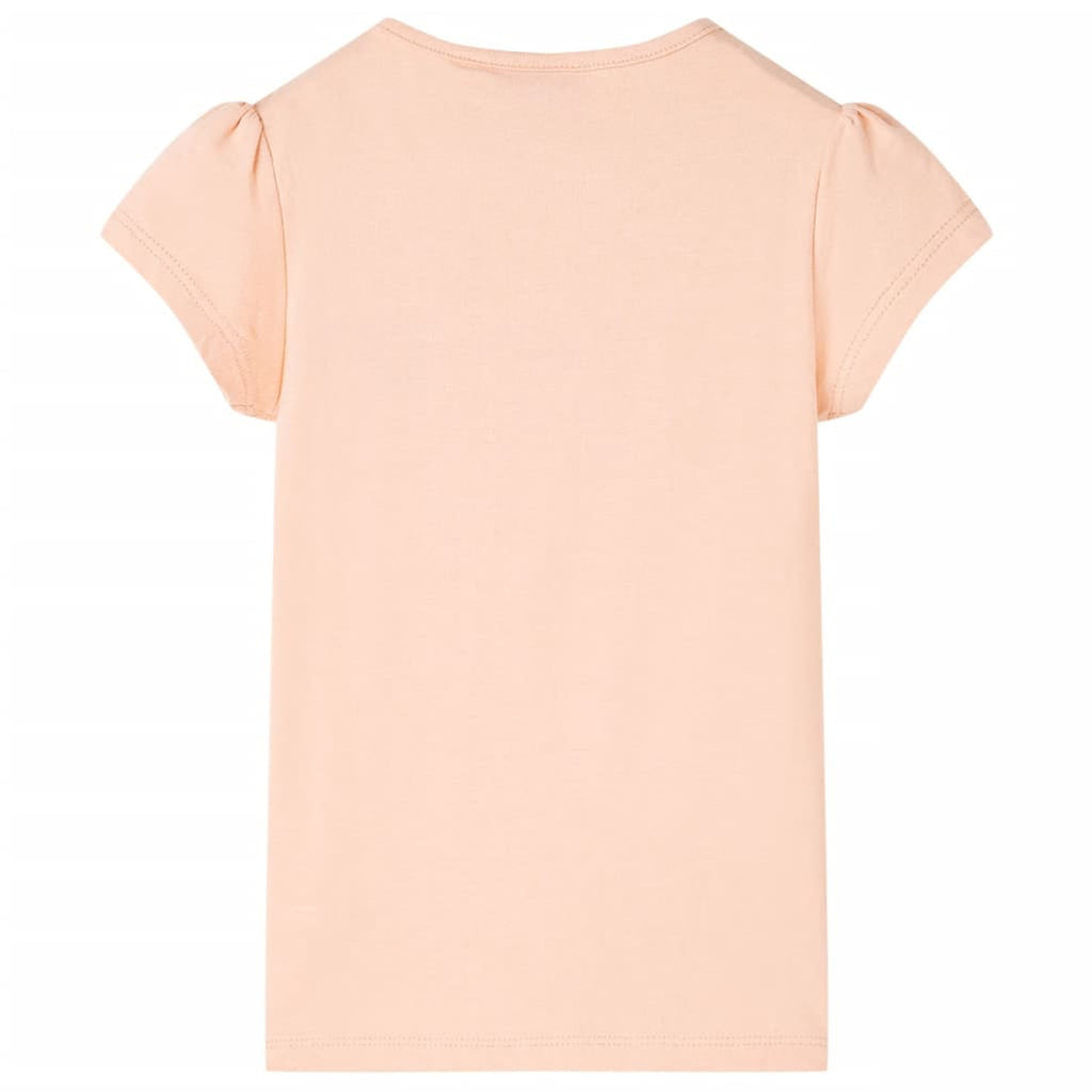 Kids T-Shirt Cotton Light Orange 116 Children's Top Kids Clothing Kids Wear