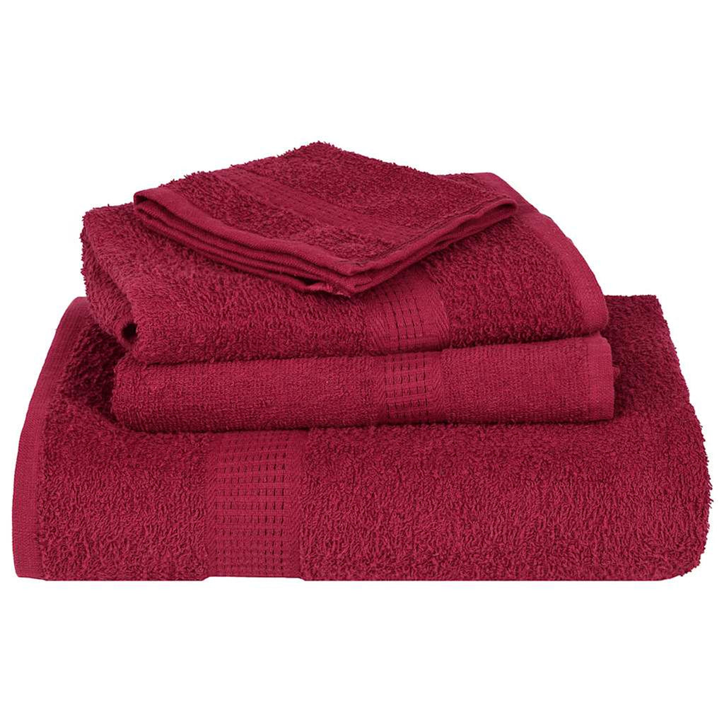 Towel Cotton Bordeaux 15 x 21 cm Bathroom Bath Linen Home Bath Towels &
