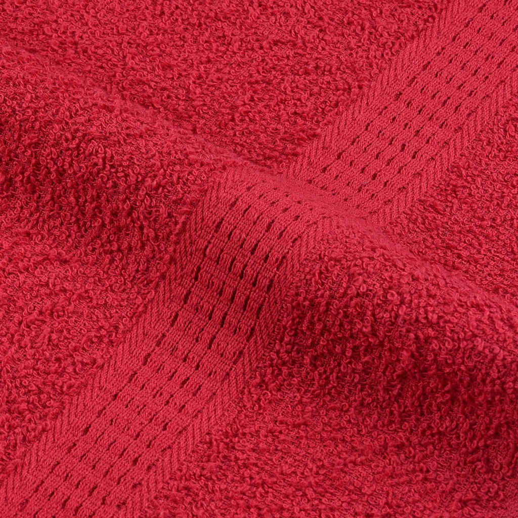Towel Cotton Red 200 x 100 cm Bathroom Bath Linen Home Towels 10 pcs FROGN