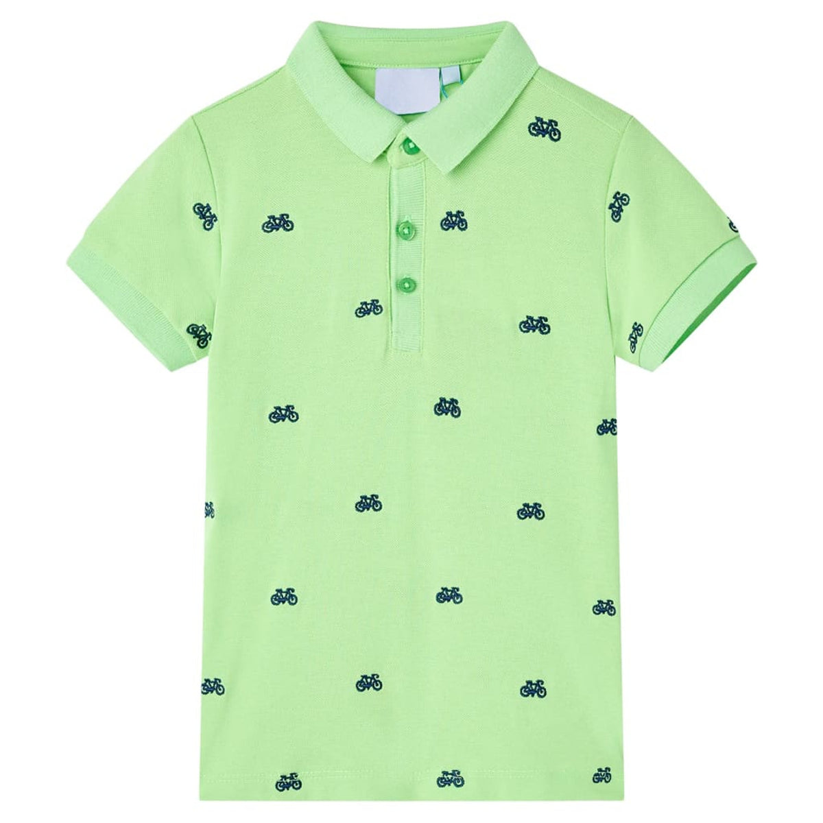 Kids'Polo Shirt Neon Cotton Neon Green 140 Kids Clothing Children's Wear 140