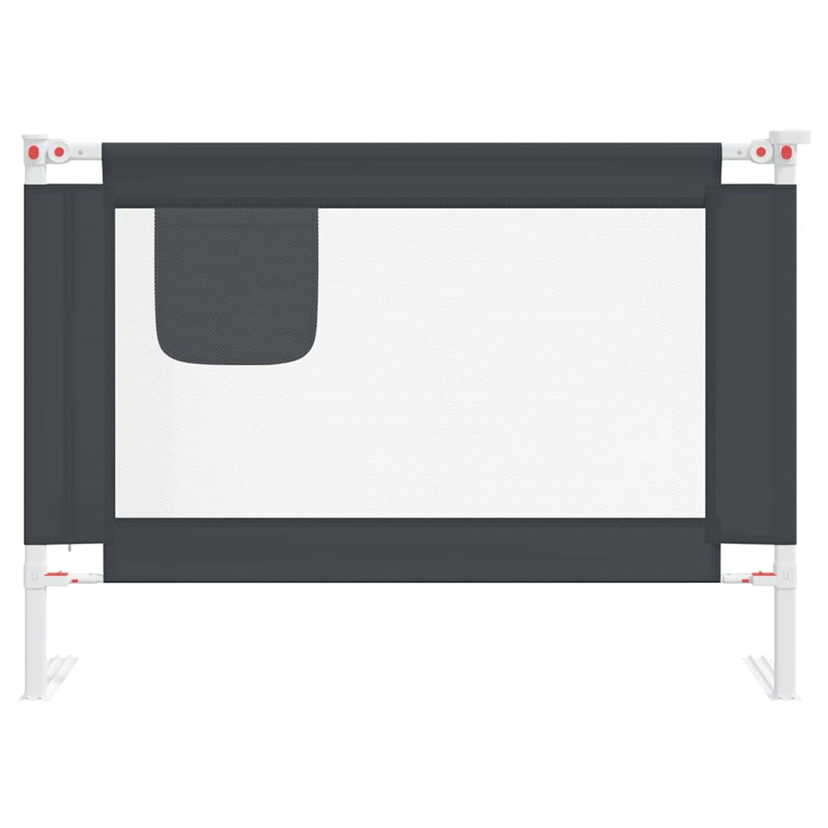 Toddler Safety Bed Rail Dark Fabric (100% Polyester) Dark Grey 90 x 25 x 95 cm