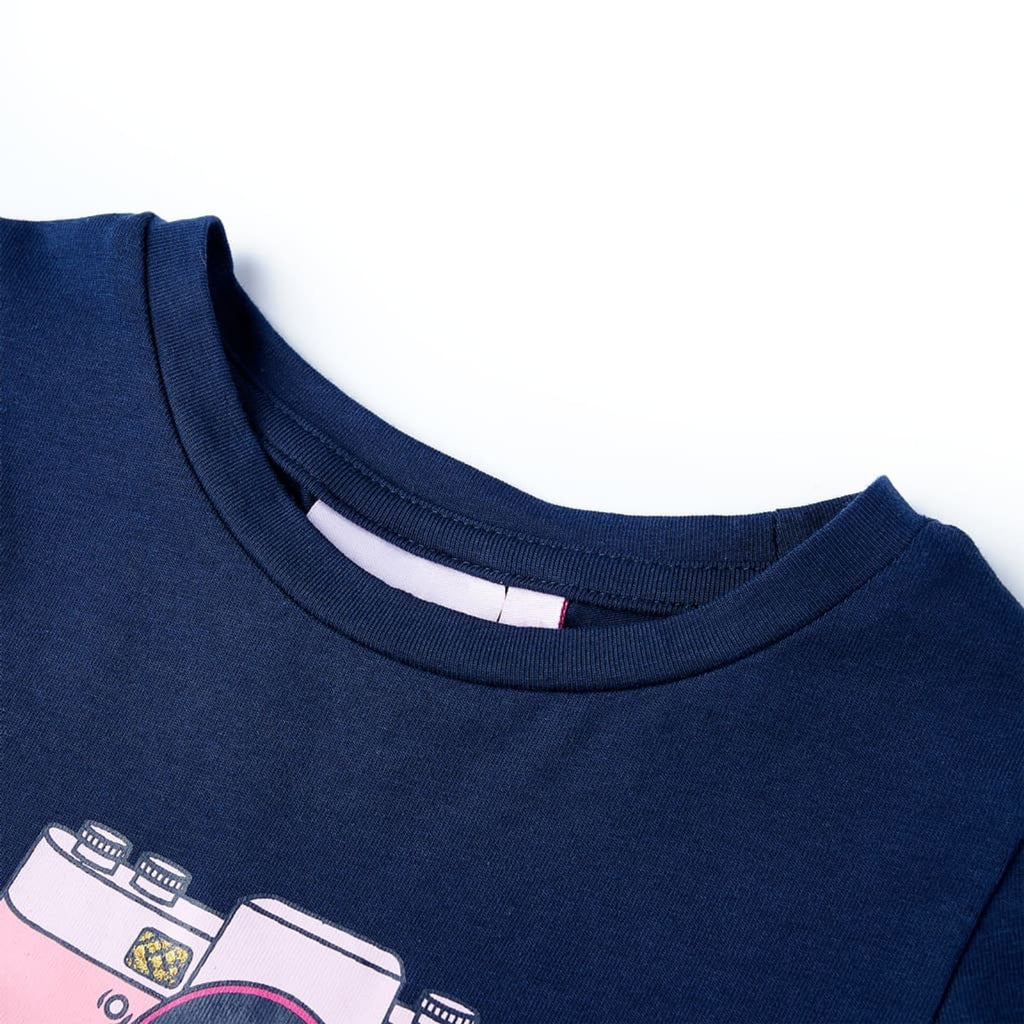 Kids T-Shirt Cotton Navy 116 Children's Top Kids Clothing Kids Wear Kids' Tops