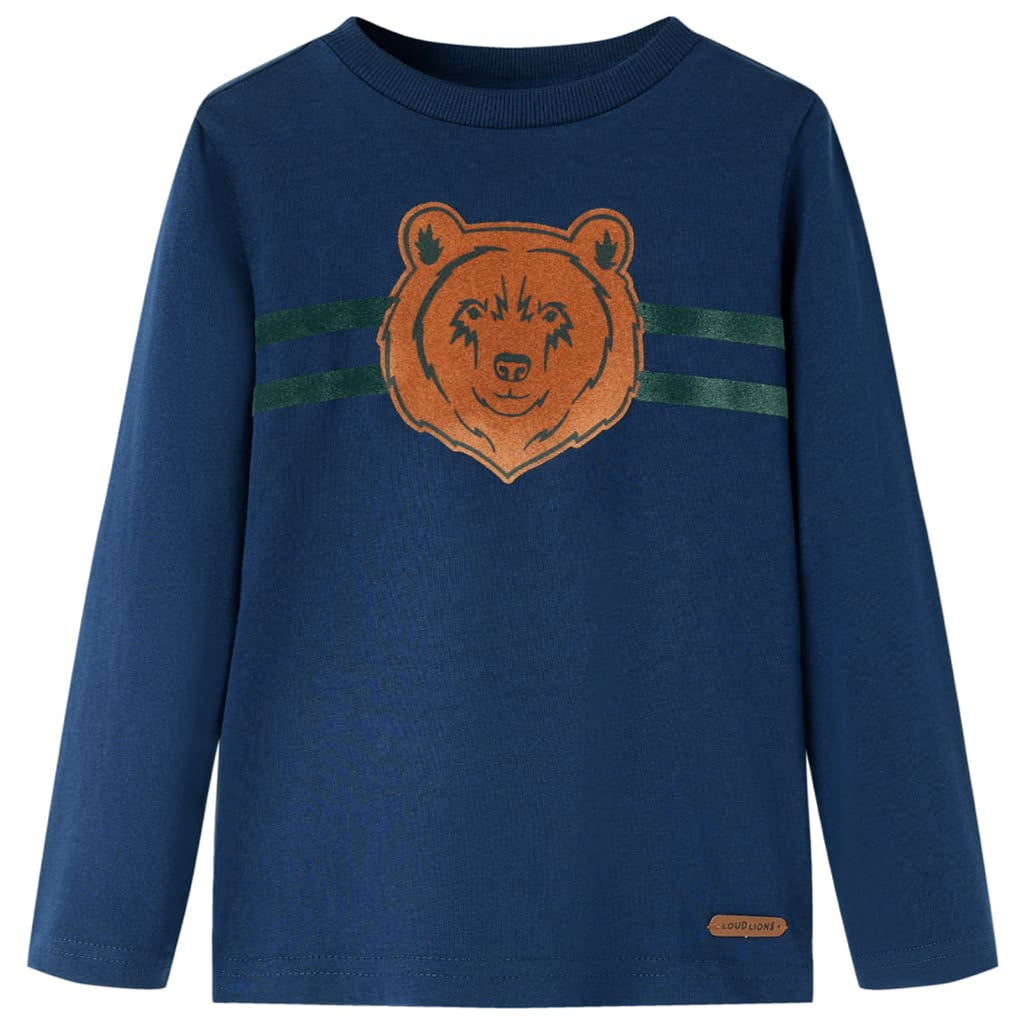 Kids T-Shirt Cotton Navy Blue 128 Children's Top Kids Clothing Kids Variant 4