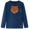 Kids T-Shirt Cotton Navy Blue 128 Children's Top Kids Clothing Kids Variant 4