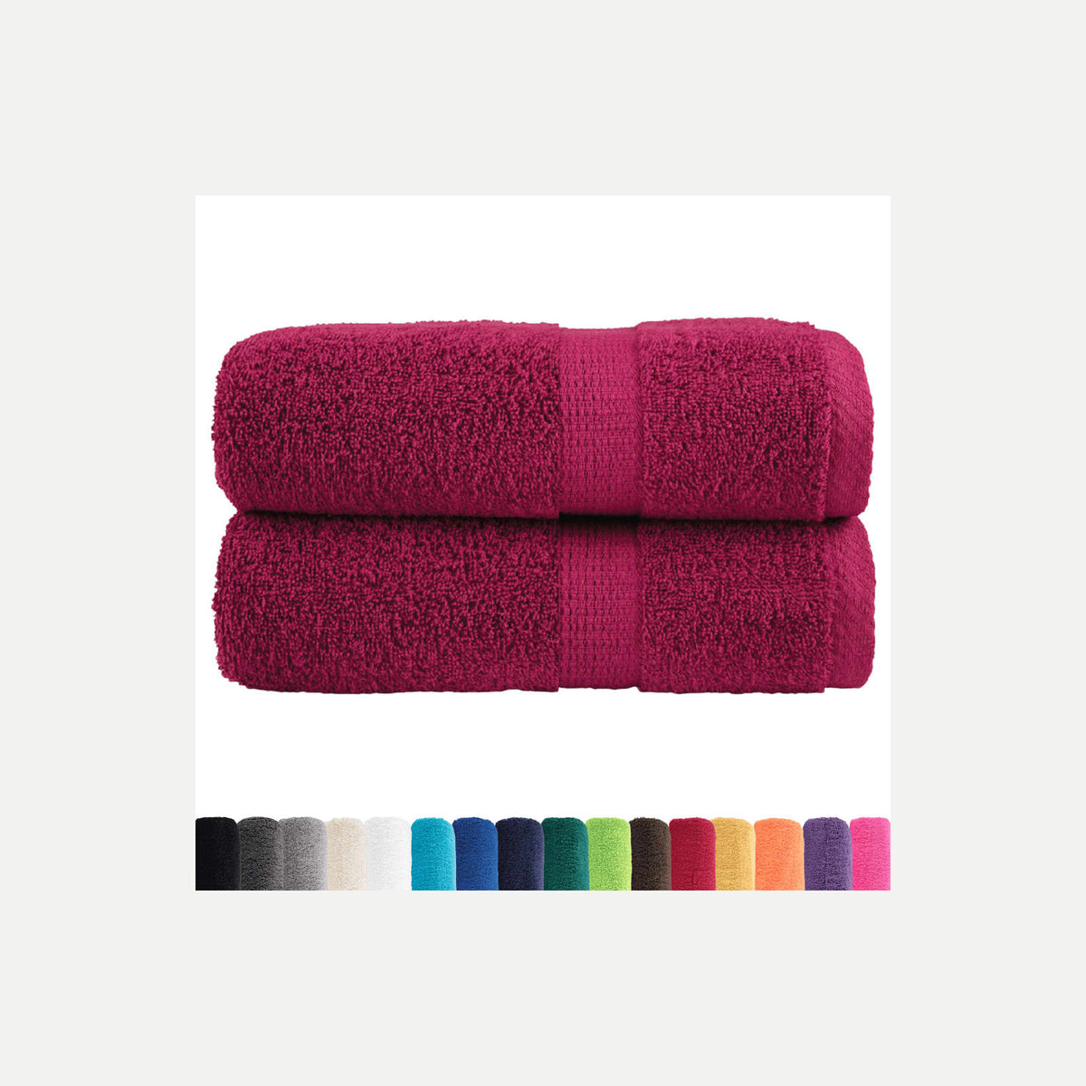 Towel Cotton Bordeaux 50 x 30 cm Bathroom Bath Linen Home Towels 2 Variant 2