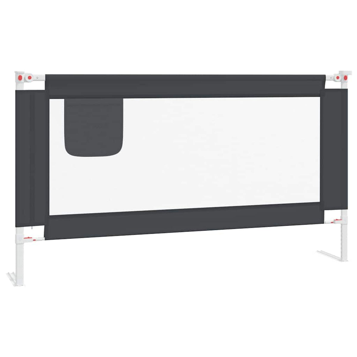 Toddler Safety Bed Rail Dark Fabric (100% Polyester) Dark Grey 150 x 25 x 95