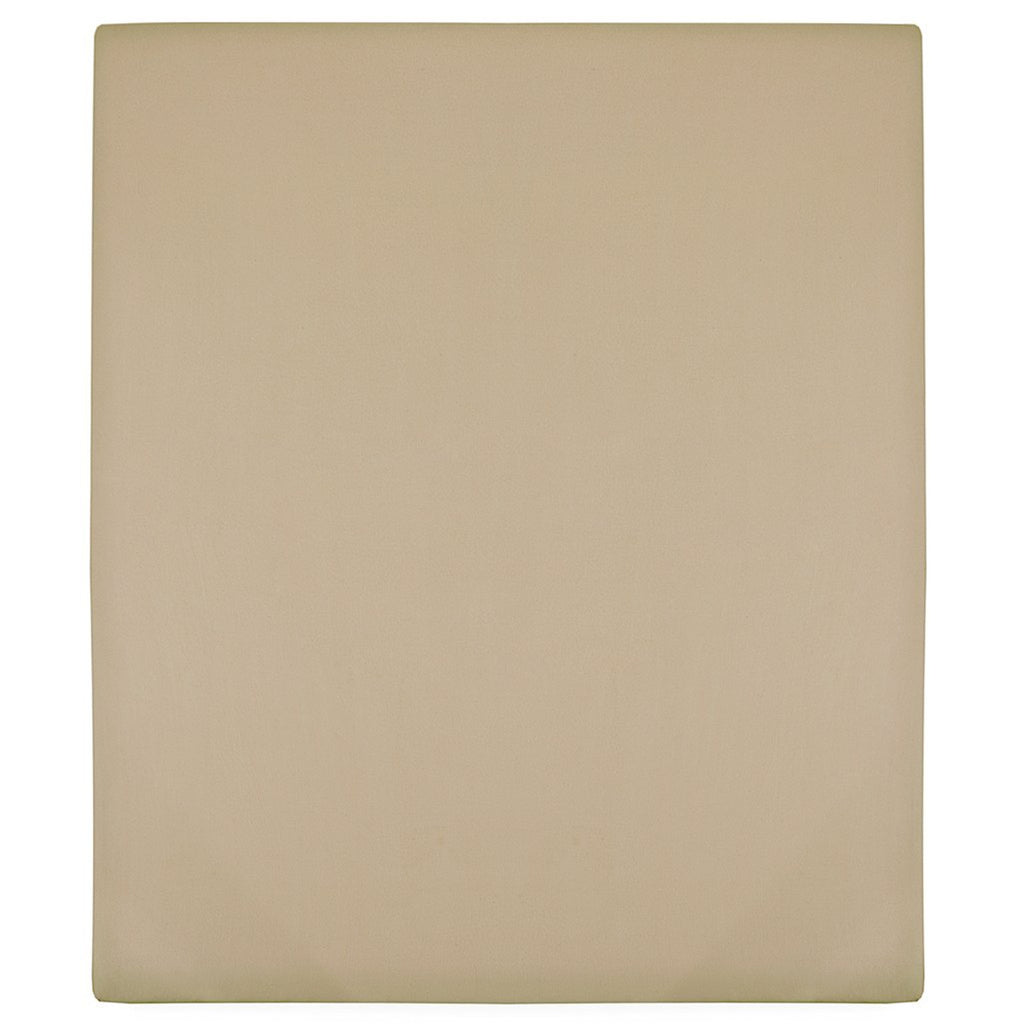 Jersey Fitted Sheet Cotton Taupe 200 x 180 cm Bedroom Furniture Bedstead