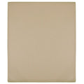 Jersey Fitted Sheet Cotton Taupe 200 x 180 cm Bedroom Furniture Bedstead