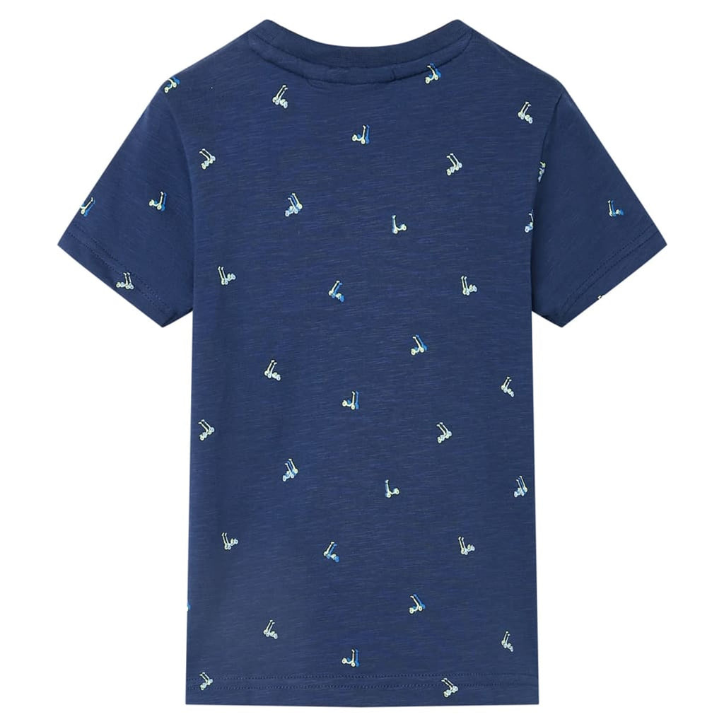 Kids T-Shirt Cotton Dark Blue 92 Children's Top Kids Clothing Kids Variant 3