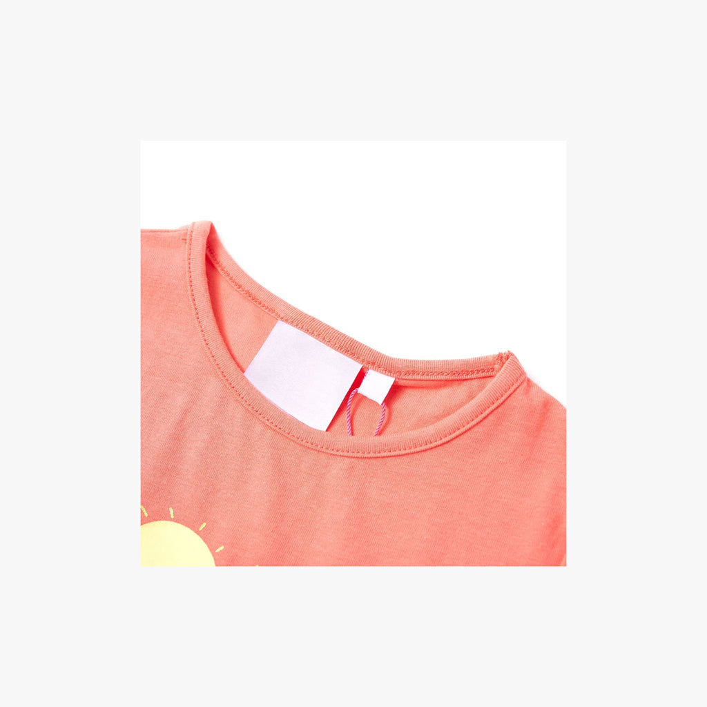Kids T-Shirt Cotton Coral 128 Children's Top Kids Clothing Kids Wear Kids'