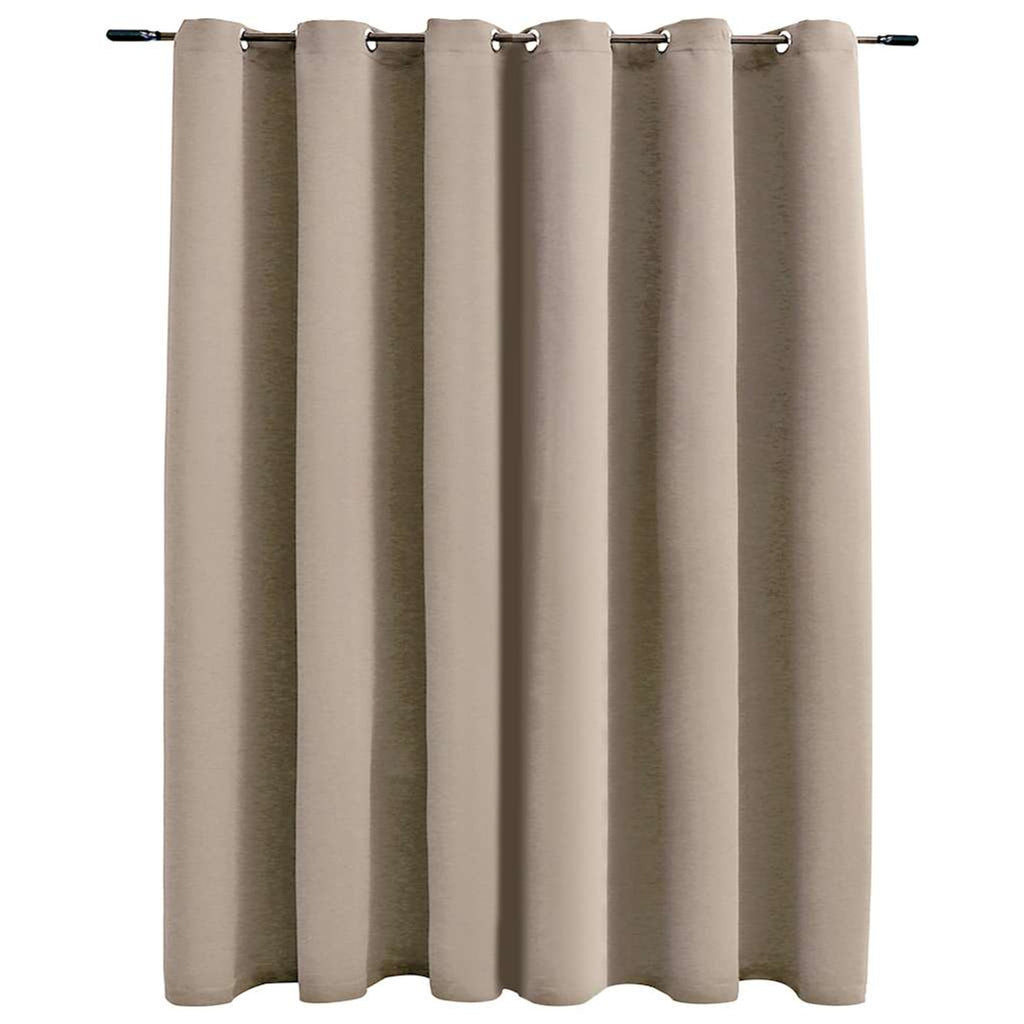 Blackout Curtain Polyester Beige 290 x 245 cm Window Dressing Home Furnishings