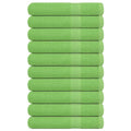 Towel Cotton Apple Green 200 x 80 cm Bathroom Bath Linen Home Towels 10 pcs